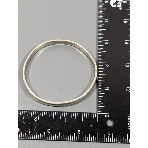 Basic Spirit Canada Pewter Bangle Bracelet Love you Moon And Back 8 inch - Picture 8 of 10